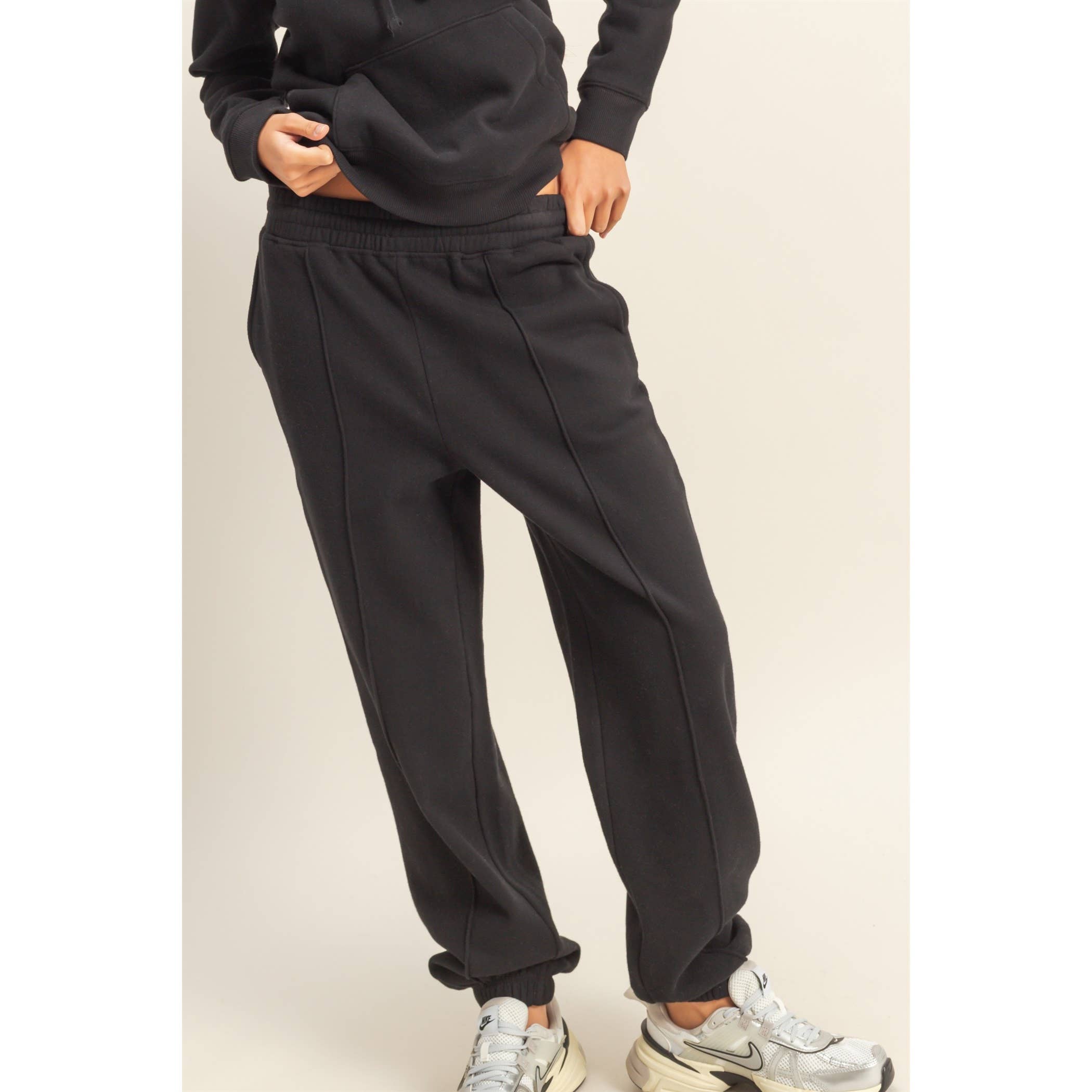 HYFVE - Wholesale Lounge joggingbroek/joggingbroek - Dames - Hoog getailleerde pintuck joggingbroek15