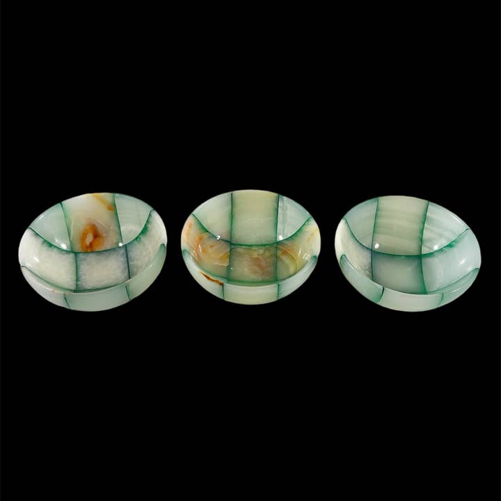 Onyx-Schale farbig 3 Zoll für den Großhandel von Quasar Gems USA