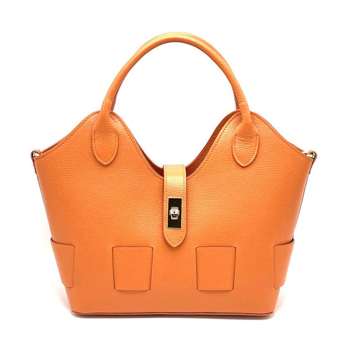 Borsa a tracolla in vera pelle, Made in Italy, art. 112599 per la vendita all'ingrosso da parte di Suie Valentini srl