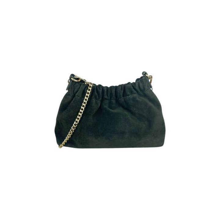 Chenson & Gorett - Wholesale Shoulder Bag - Women's - Bolso de cubo de ante de cuero genuino para mujer