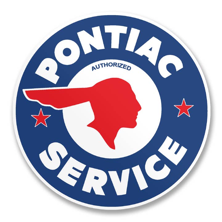 Pontiac Service Logo klistermærke for engroshandel hos Hybris Production AB
