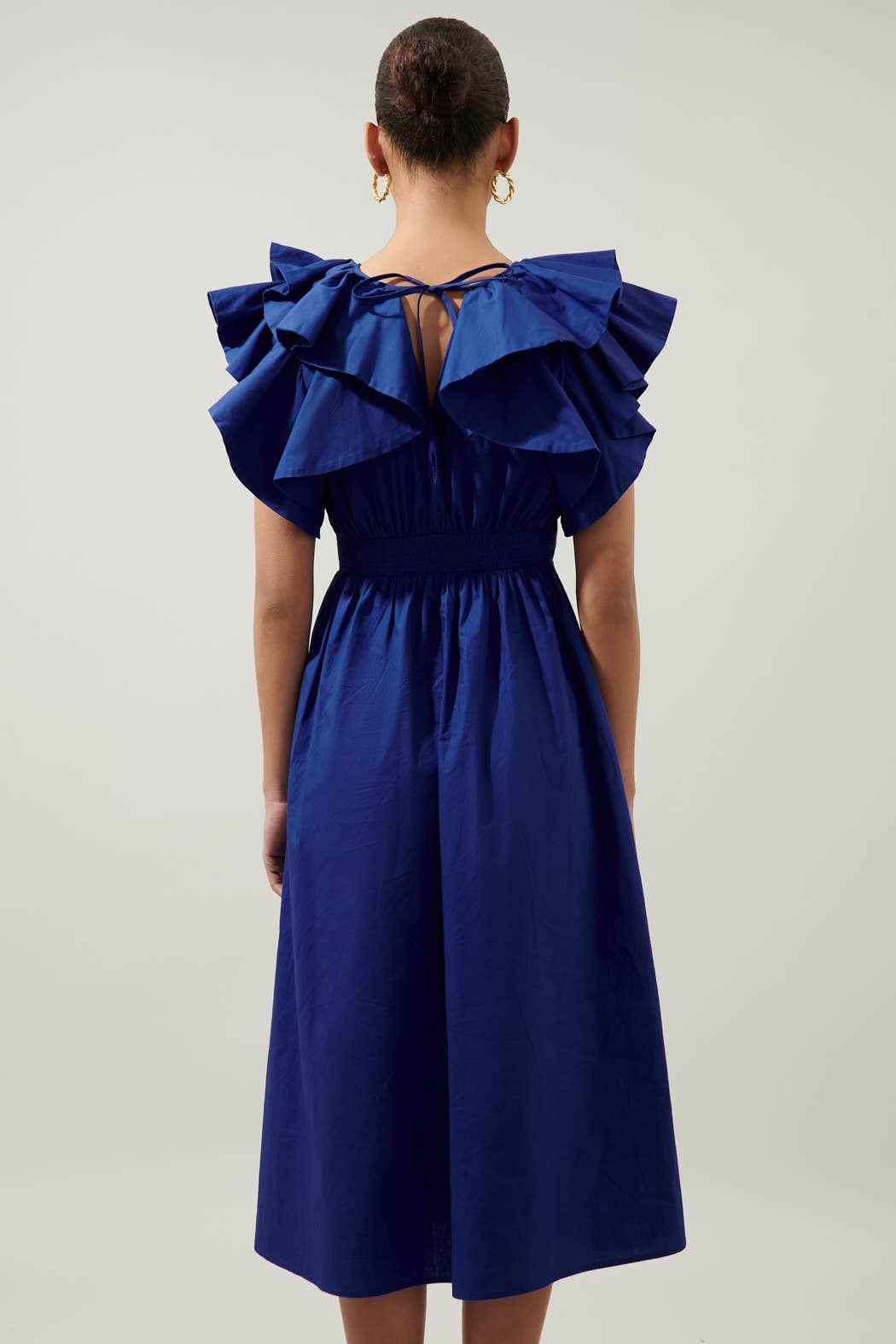 Sugarlips - Wholesale Dress - Women's - Santana Ruffle Sleeve Tie Back Midi Dress2