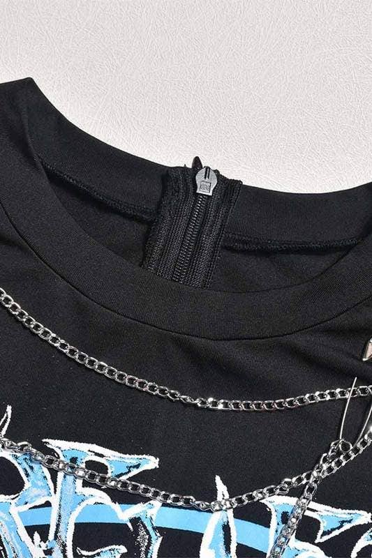 BLK combinaison graphique à design métallique en vente sur Faire5