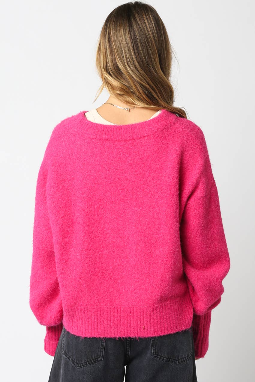 Olivaceous - Wholesale Pullover-trui - Dames - Julien Trui21