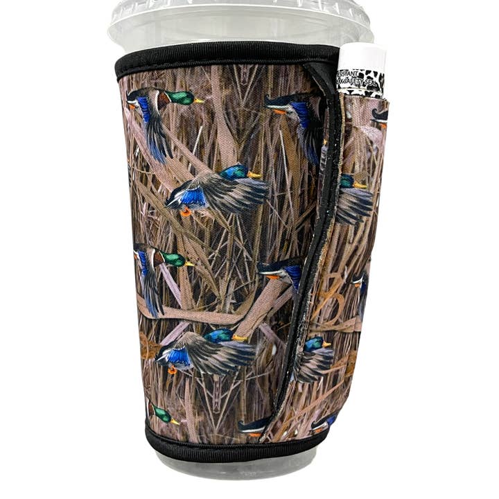 Drink Handlers - Wholesale Drink Huggers & Koozies - Duck Hunting Large / XL Bottomless Handler™0