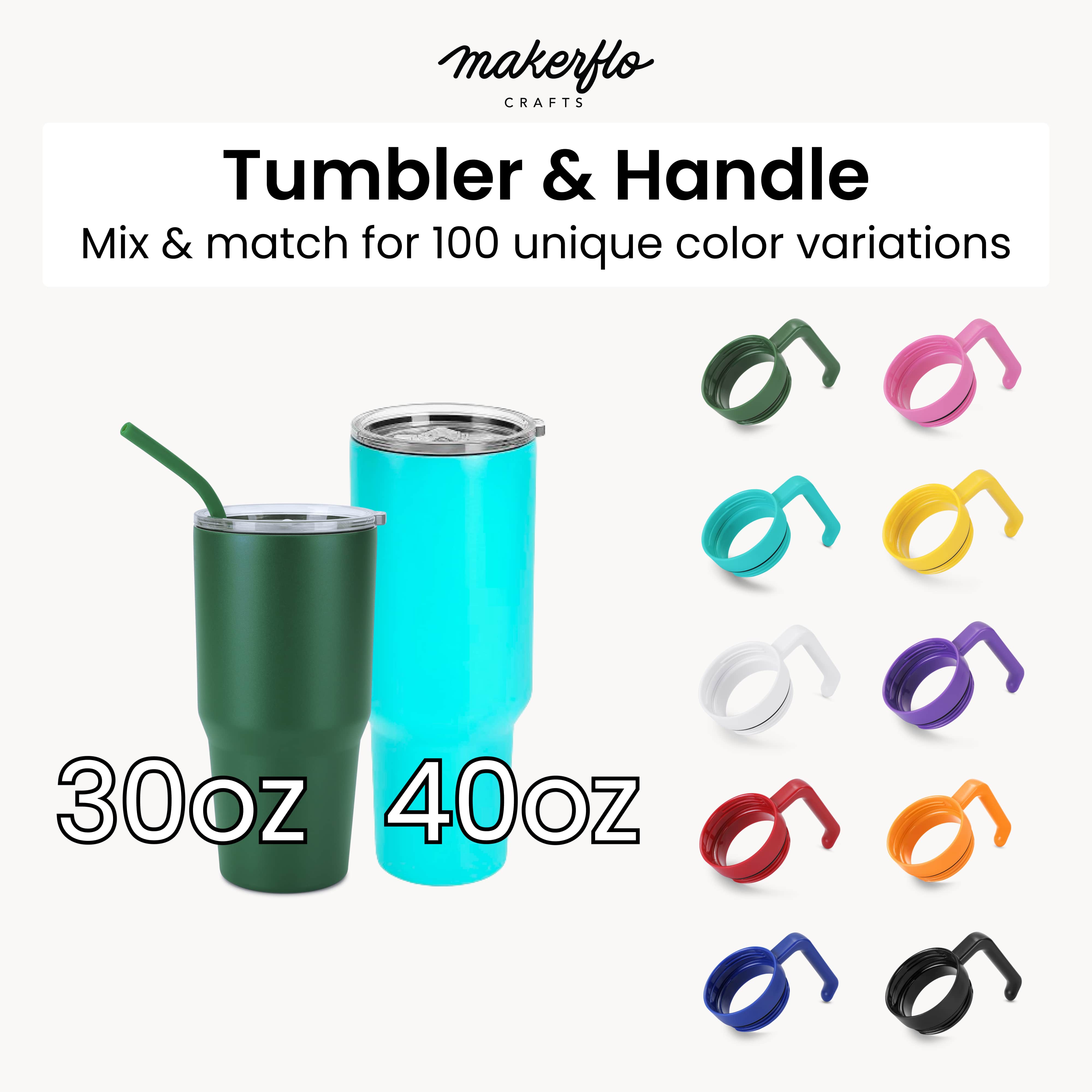 MakerFlo - Wholesale Insulated Mug/Tumbler - 30oz & 40oz MakerTwist™️ Handle26
