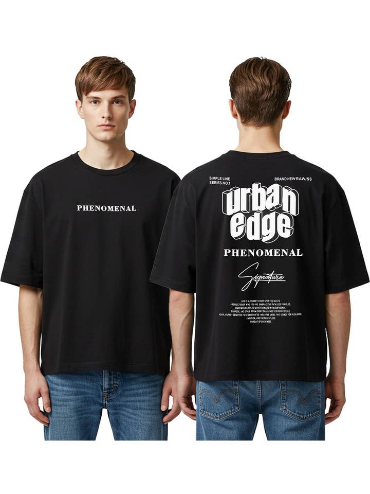 T-shirt Oversize "BL2032" Black Label para Homem por atacado de Black Label x Raw