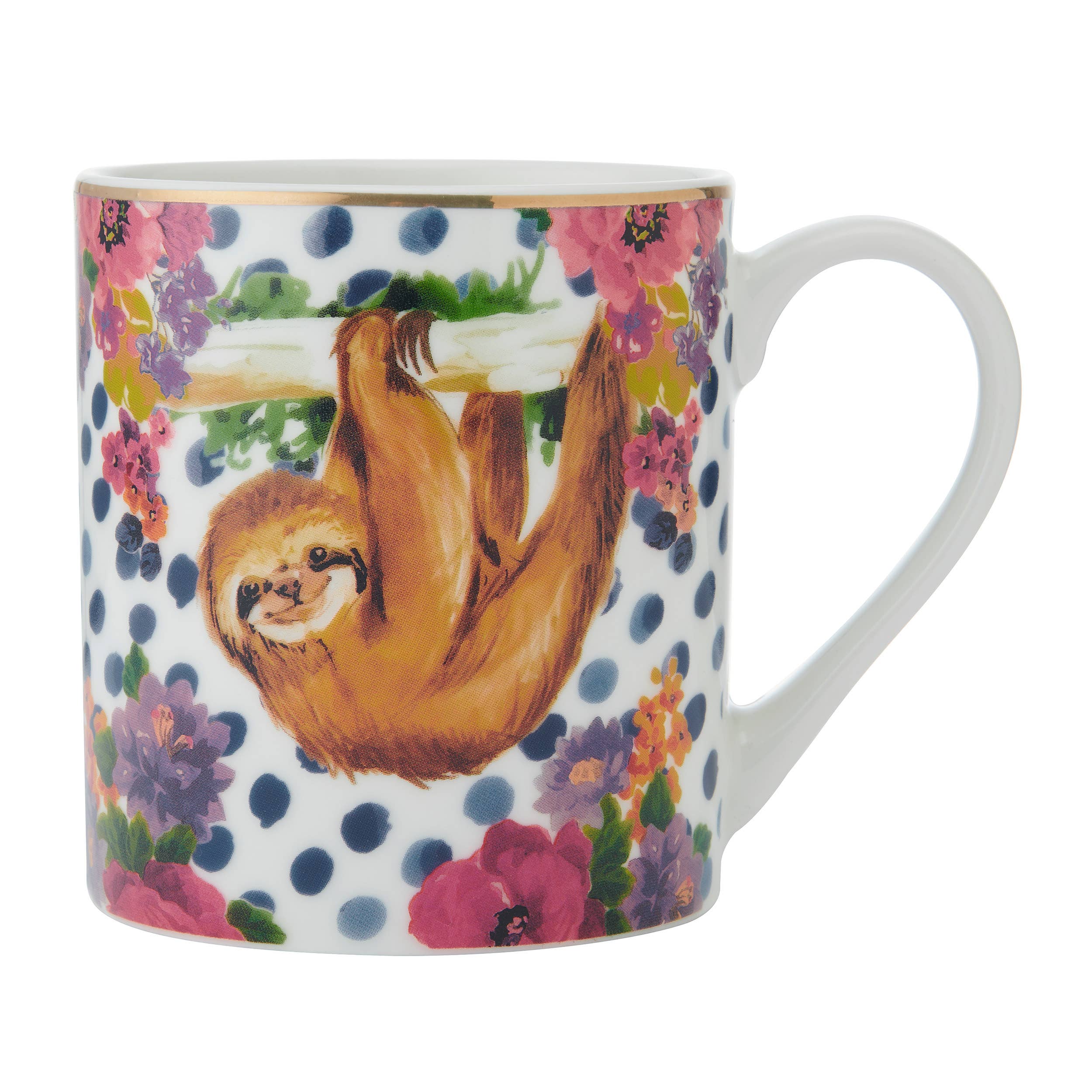 MULTI Mikasa Wild At Heart 16Oz Mug Sloth Open Stock for wholesale on Faire1
