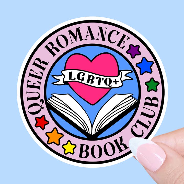 Club de lecture Queer Romance, autocollant Kindle, autocollant Reader pour la vente par Radical Buttons