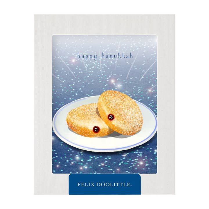 Sufganiyot - Boxed Hanukkah Cards for wholesale by Felix Doolittle