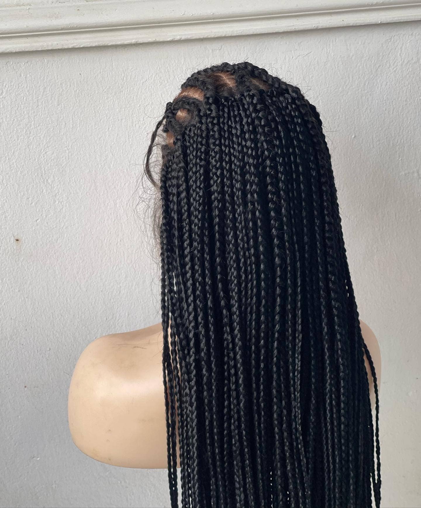 Lamuskwigs - Wholesale Wig/Hair Piece - Cornrow Braided wig for black women. Braided wig with elasti7