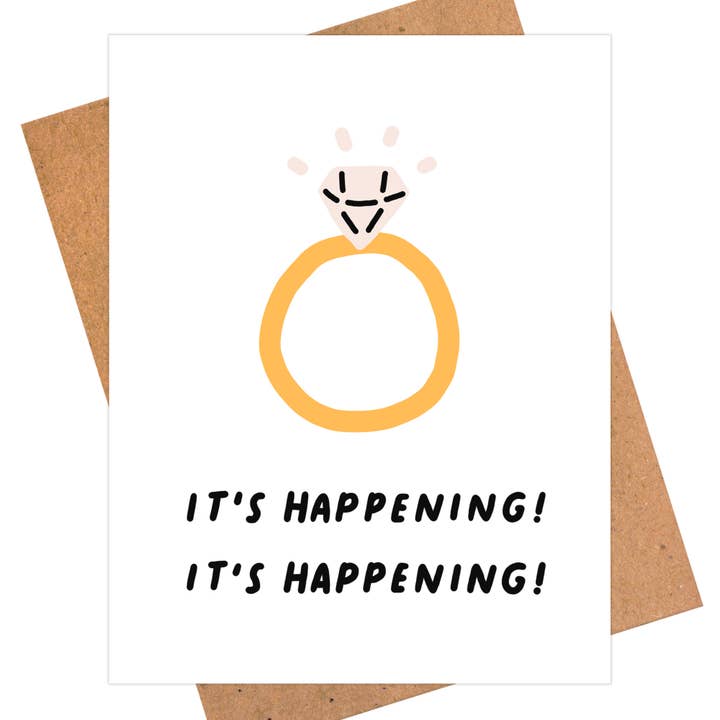 iej studio - Wholesale Wedding Card - It's Happening, Wedding Card, Proposal Card