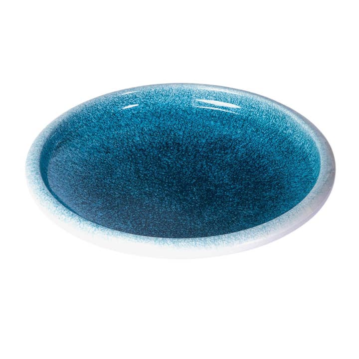 10"D Round Deep Plate Blue Pearl Melamine Series (6/24) for wholesale by Urban Tokyo