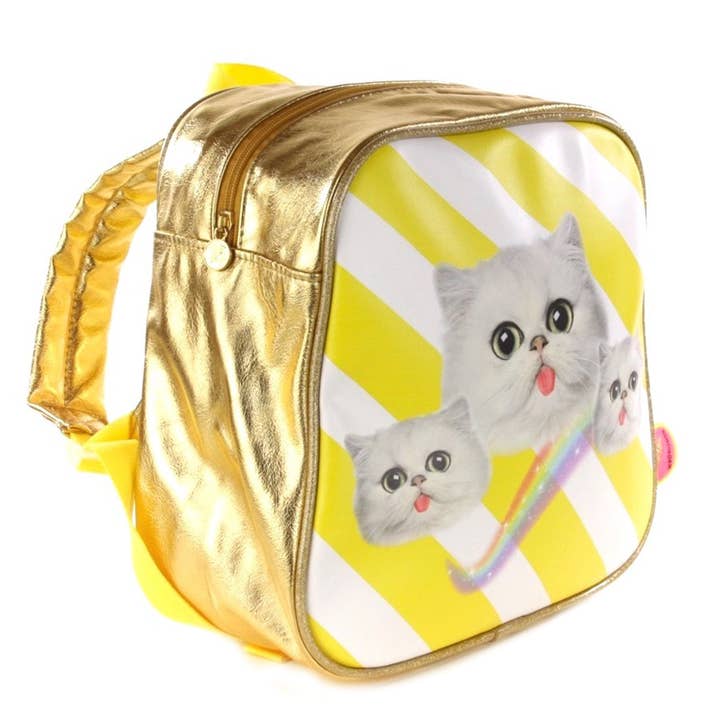 Kunstboer - Wholesale Backpack - Kids - Backpack Kittens yellow1