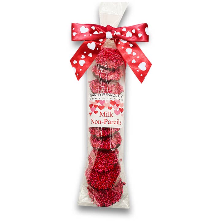 10 Piece Nonpareils - Valentine's Day for wholesale by David Bradley Chocolatier