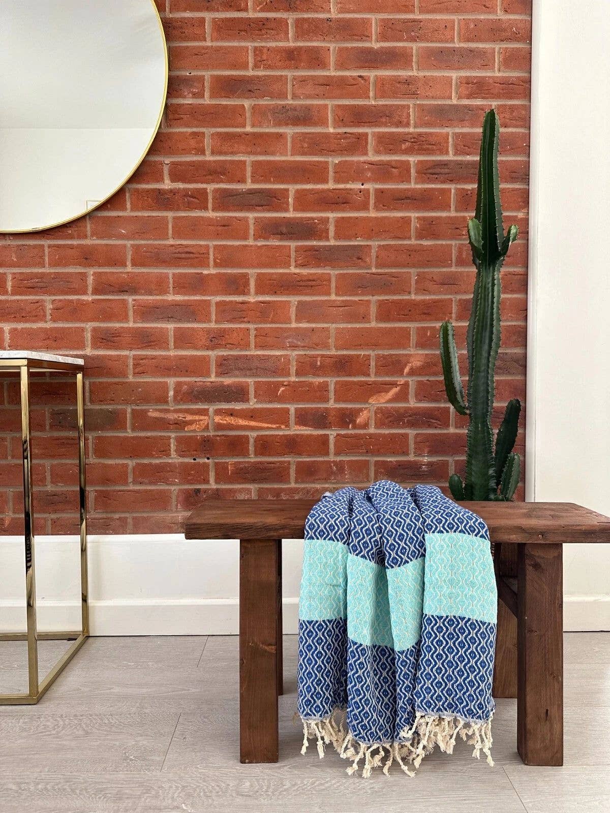 mOrganics Beauty – wholesale Strandhandduk – mOrganics Beauty Peshtemal Handduk Blå 100x180cm1