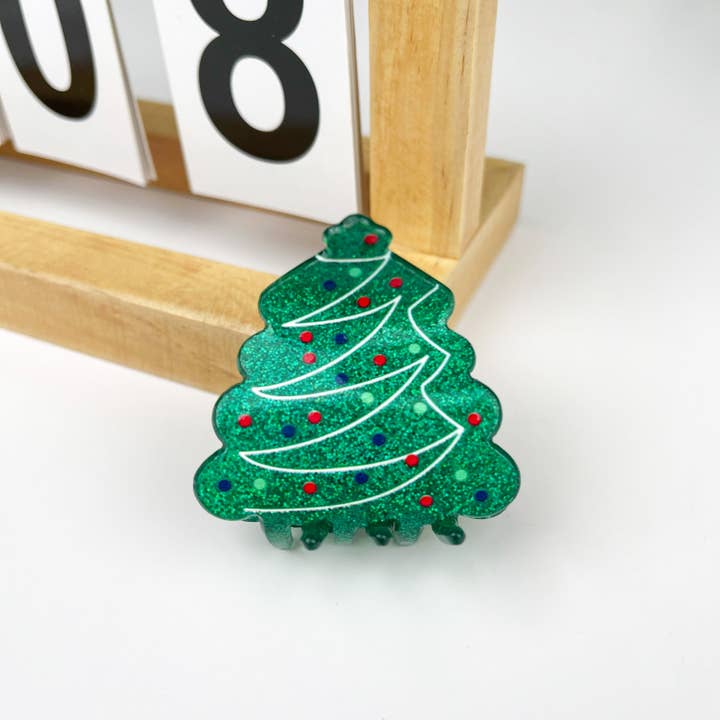 mildstyles - Wholesale Hair Clip - Women's - Christmas Snowman Gloves Gingerbread socks hair claw clip2