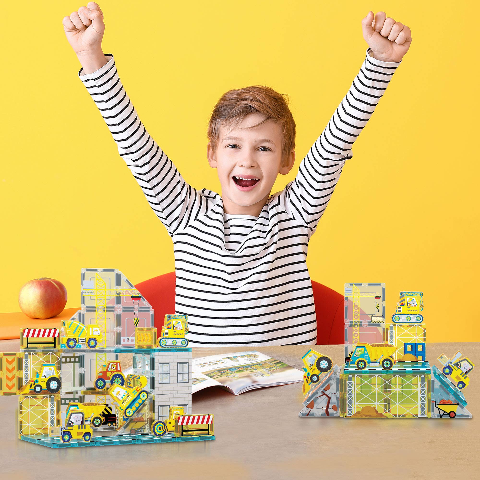 PicassoTiles – wholesale Building set – Child – PicassoTiles Idea Book for Toy Magnet Building Tile Set1