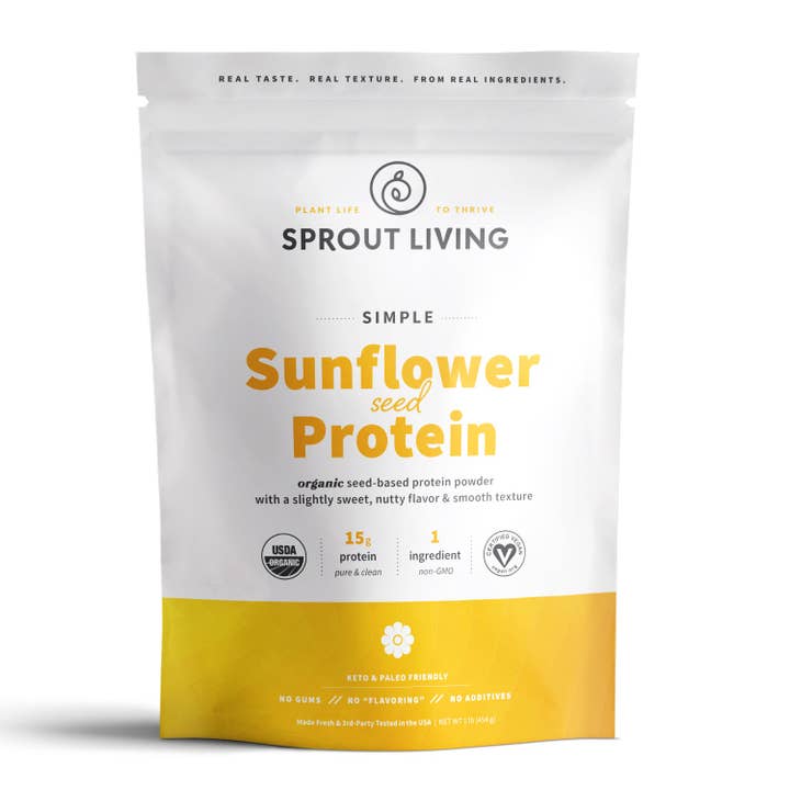 Simple Protein | Organic Sunflower Seed Protein, 1 LB for wholesale by Sprout Living