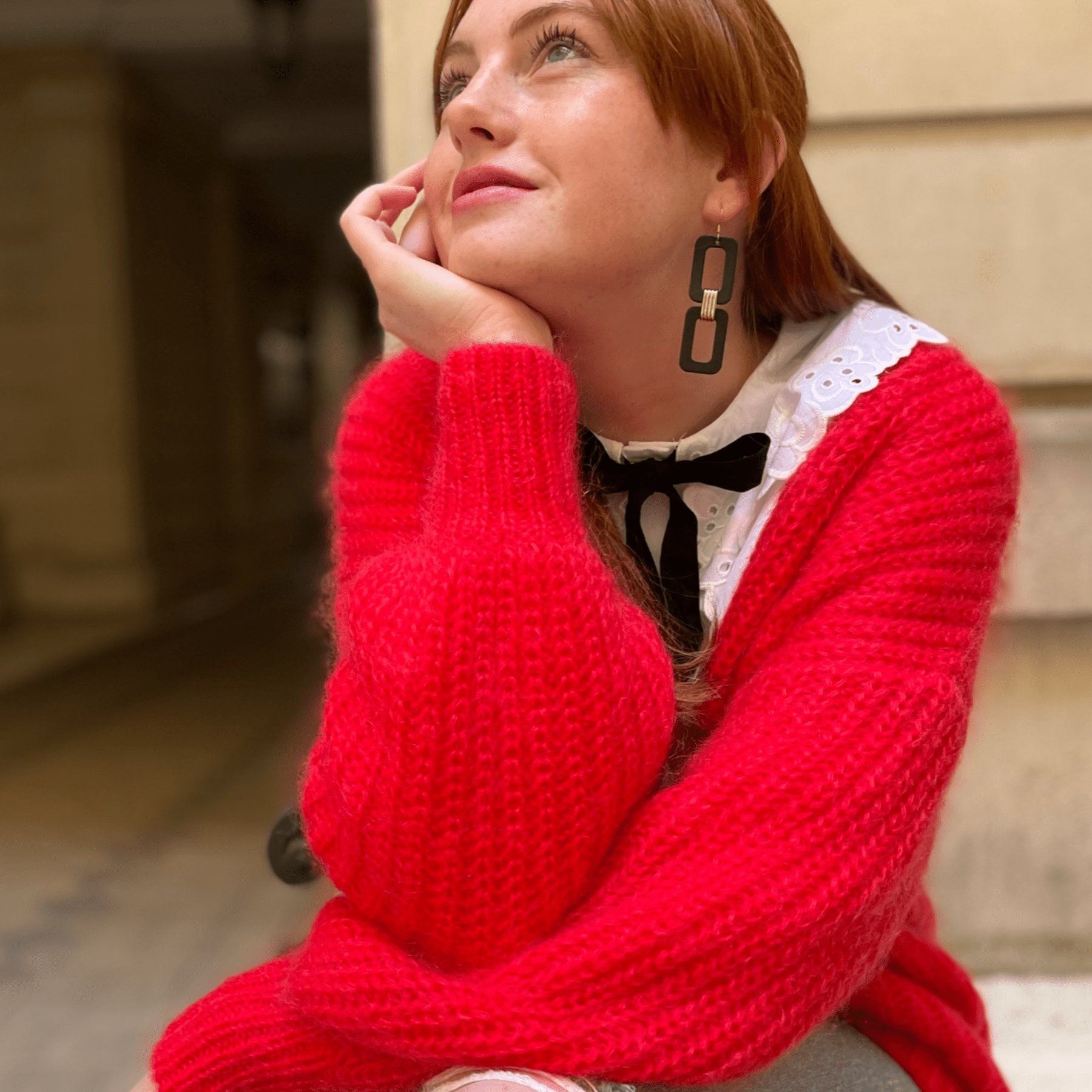 Nickel and Suede - Wholesale Dangle Earrings - Black Blakely4