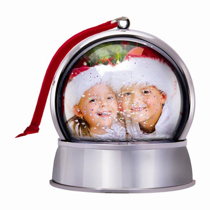 Neil Enterprises - Wholesale Ornament - Magnetic Photo Snow Globe Ornament1