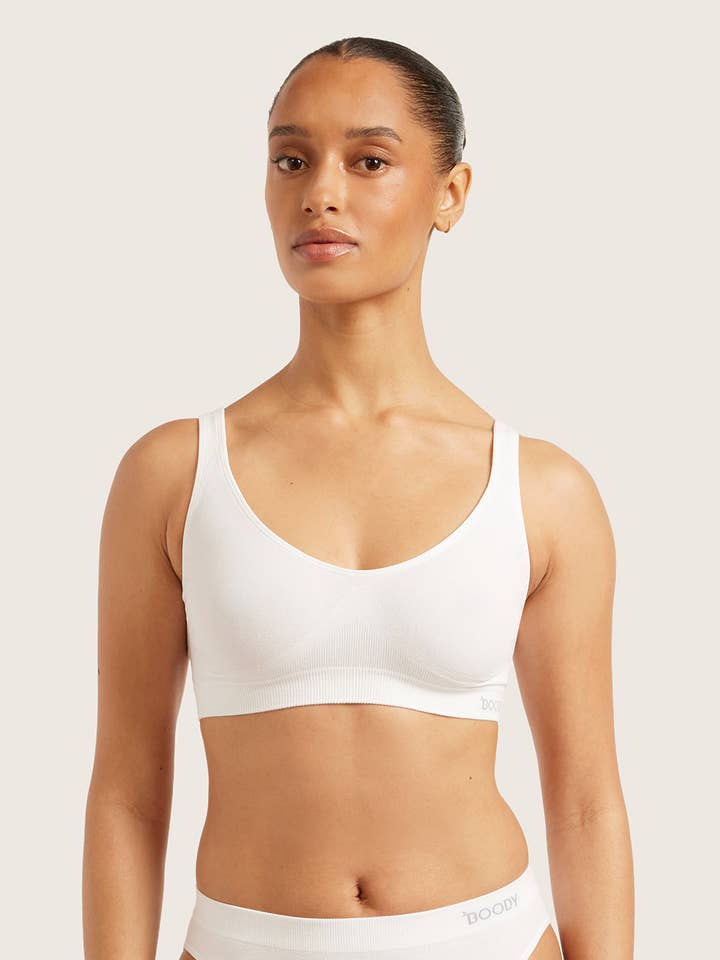 Seamfree Crop Bra - Black for wholesale by BOODY UK LTD