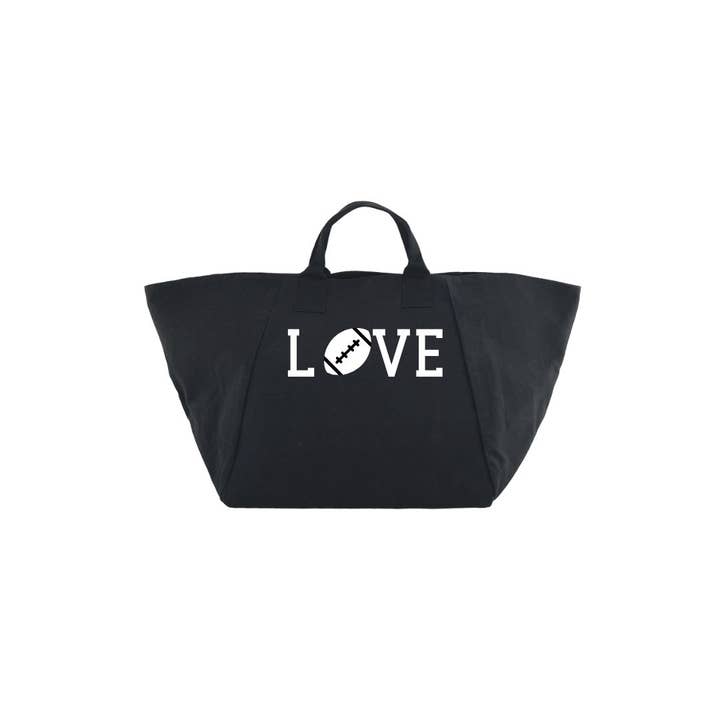 FUSSBALL-TRAGETASCHE (Schwarz) - LIEBE NEU! für den Großhandel von Quilted Koala