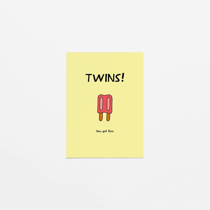 carte de voeux -Twins pour la vente par Van Kira