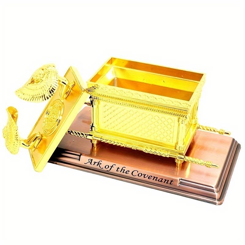 Shop Celino – Engroshandel Bordpynt – Guldbelagt pagtens ark replika med kobberstativ7