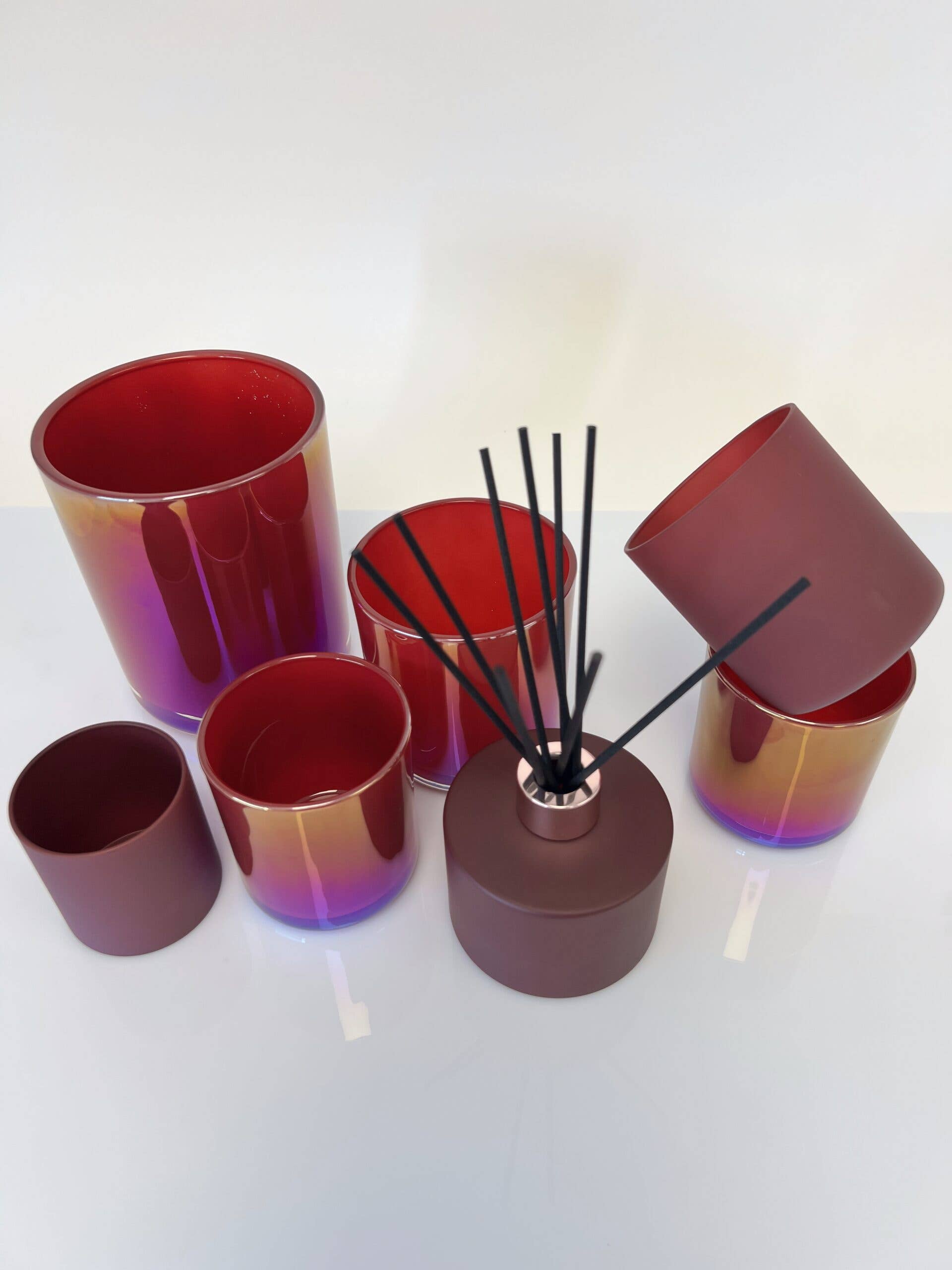 Antwerp Luxury candle supplies - Wholesale Jar - Large Vogue – Pearl Burgundy- 390ml4