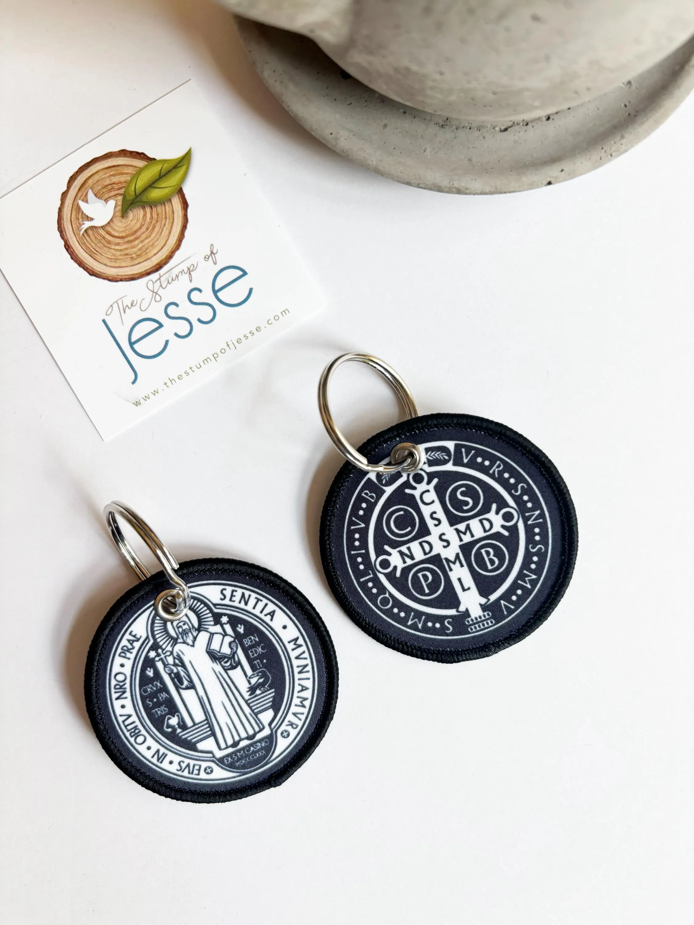 The Stump of Jesse – wholesale Nyckelring - Unisex – St. Benedikt-medalj vävd nyckelring I katolsk nyckelring & present3