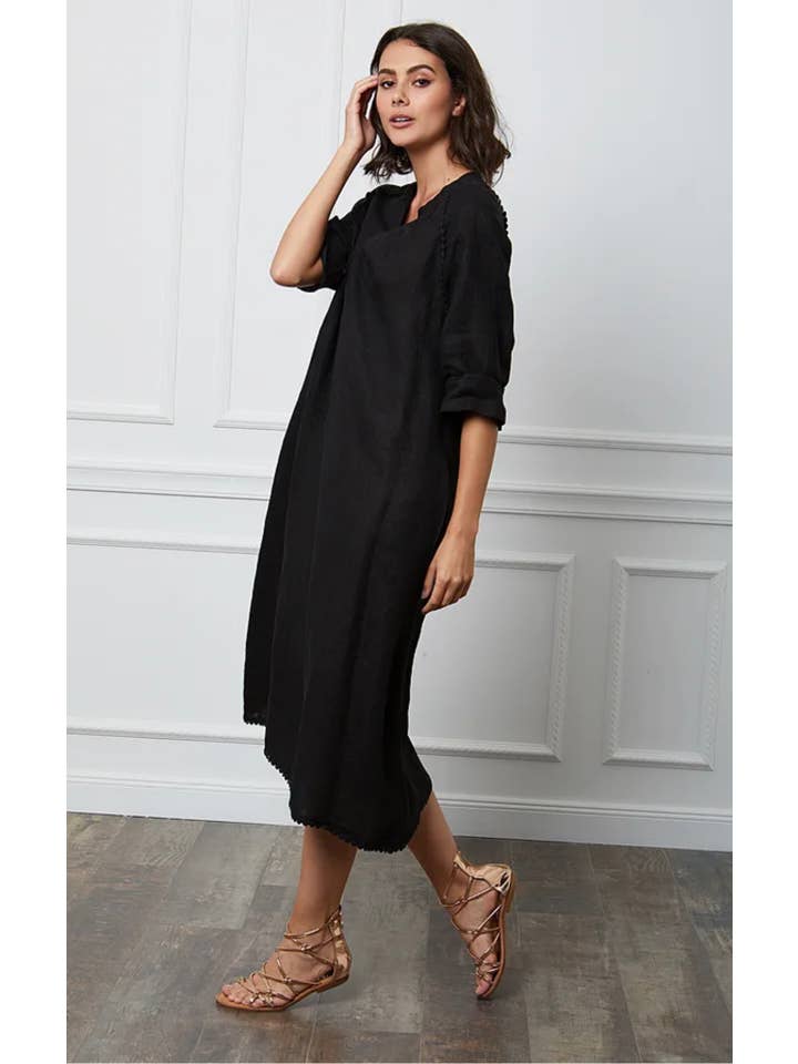 LÉA & LUC - Wholesale Dress – Women's - Long dress in 100% linen REF.71618