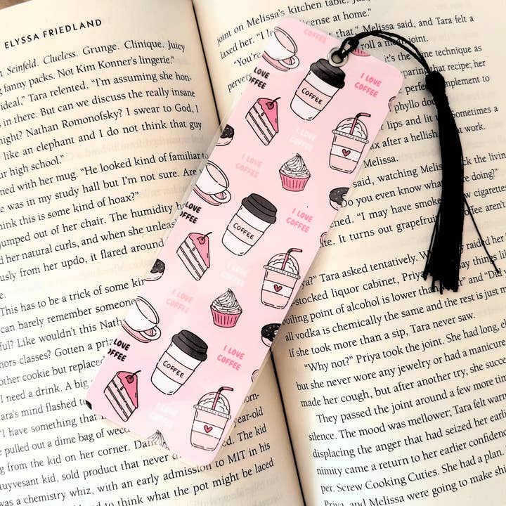 Jeg elsker kaffe lamineret bogmærke for engroshandel hos JPC Sticker Shop