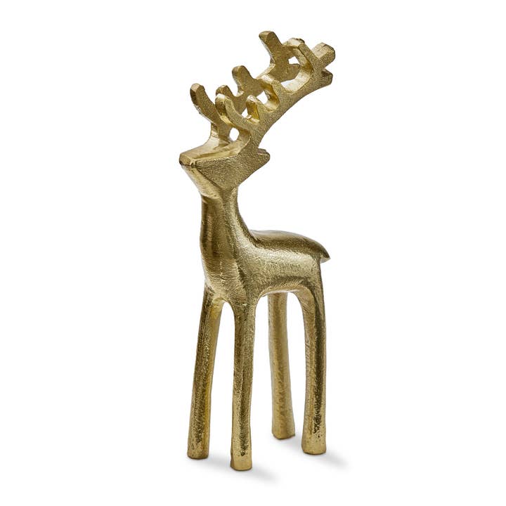 tag - Wholesale Decorative Figurine - Reindeer Silhouette Figurine Large Gold