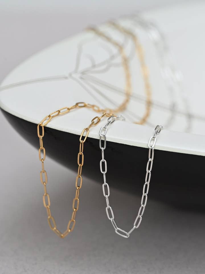 Paperclip Chain for wholesale by Amy Mead Jewellery