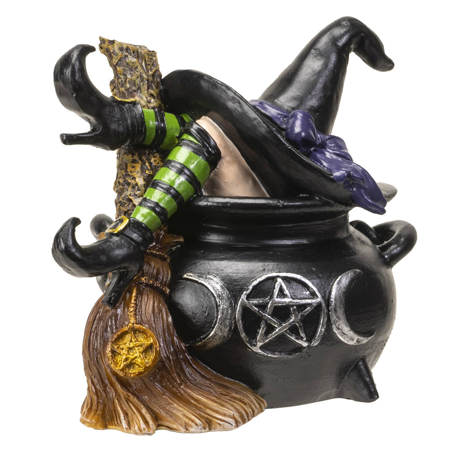 Pacific Trading - Wholesale Decorative Figurine - Haunted Cauldron Witch Decorative Figurine1