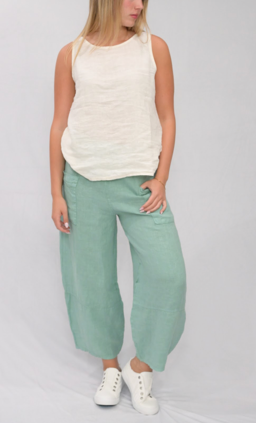 Merci Marie - Wholesale Pants - Women's - Linen Barrel Pants23