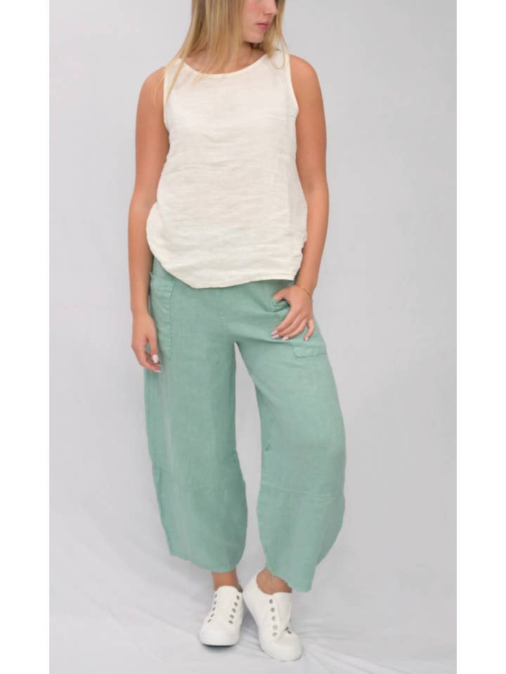 Merci Marie - Wholesale Pants - Women's - Linen Barrel Pants23