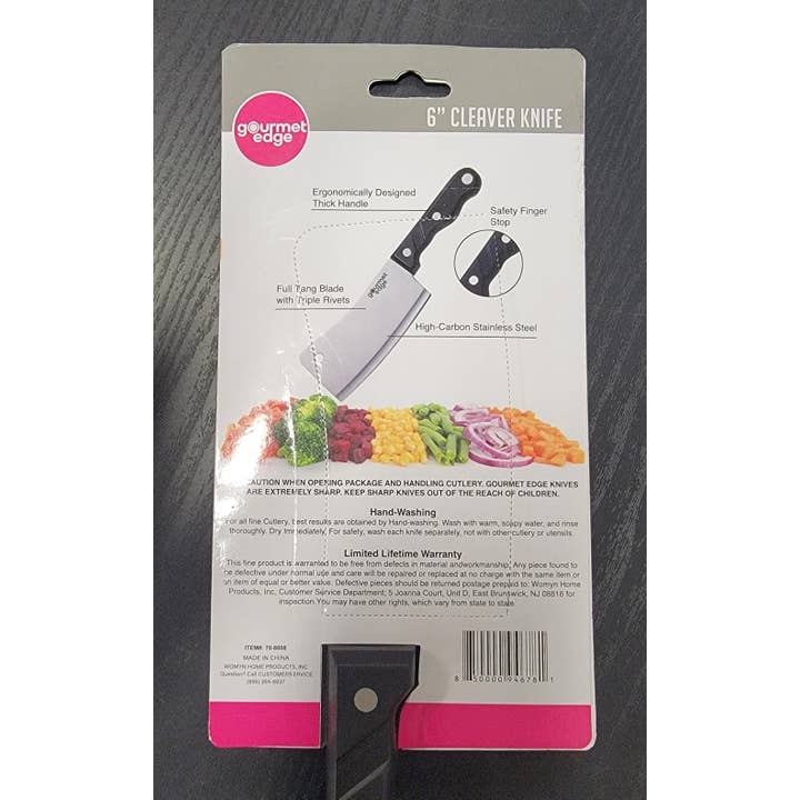 Gourmet Edge - Wholesale Kitchen/Utility Knife - Gourmet Edge - 6" Cleaver #70-80083