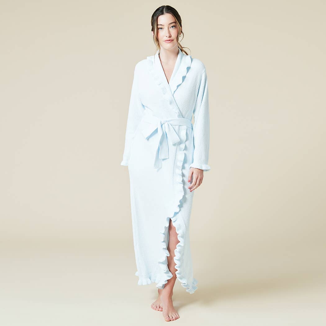 Softies - Wholesale Robe – Women's - Women's Perfectly Draped 51" Ruffle Chenille Robe
