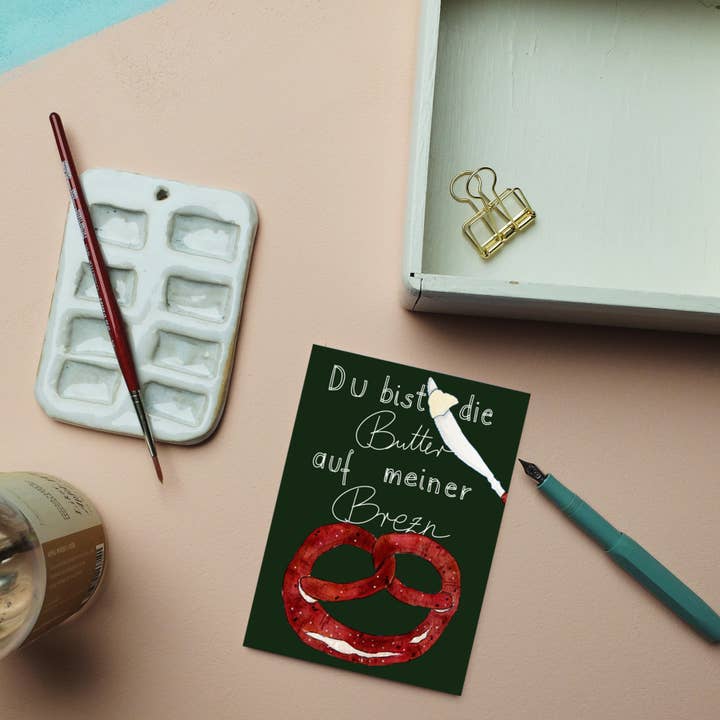 Wonder Of Today - Wholesale Postcard - Postcard Butter Pretzel