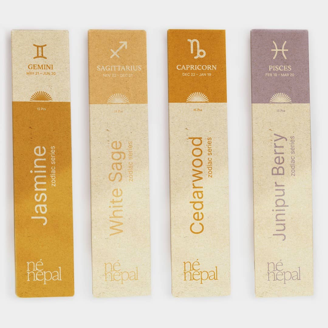 Né Nepal - Wholesale Incense - The  Zodiac Sign Series Incense- (12 Packs)1