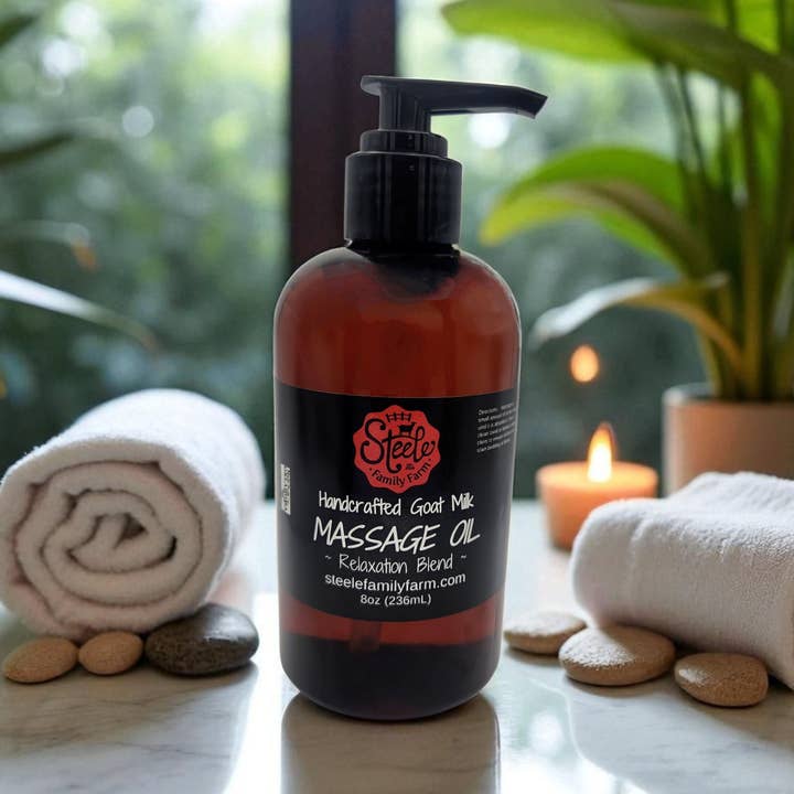 Massage Oil for wholesale by Steele Family Farm
