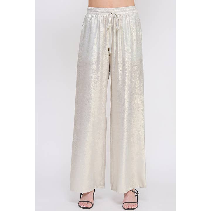 Soft Pant in Brushed Satin for wholesale by Allie Rose