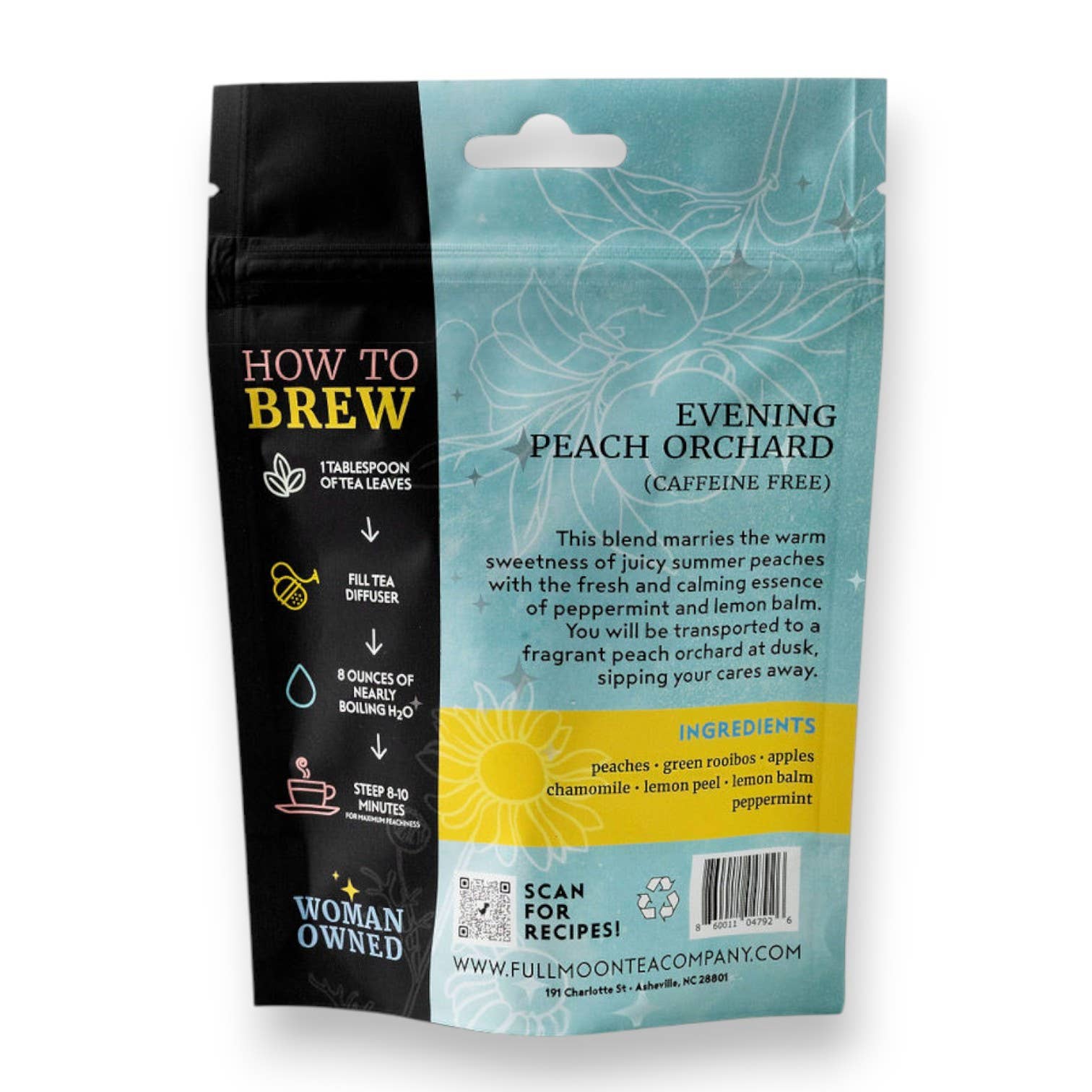 Full Moon Tea Company - Wholesale Loose Tea - Evening Peach Orchard Tea - Premium Loose Leaf Caffeine-free1