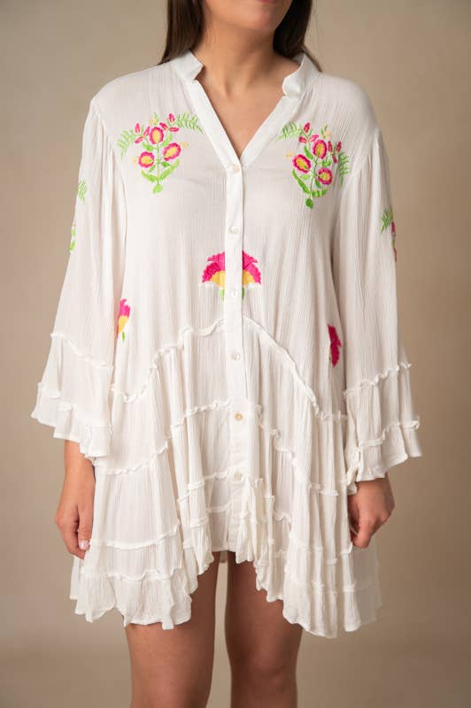 Lula Natura - Wholesale Dress - Women's - AMELIA WHITE DRESS1