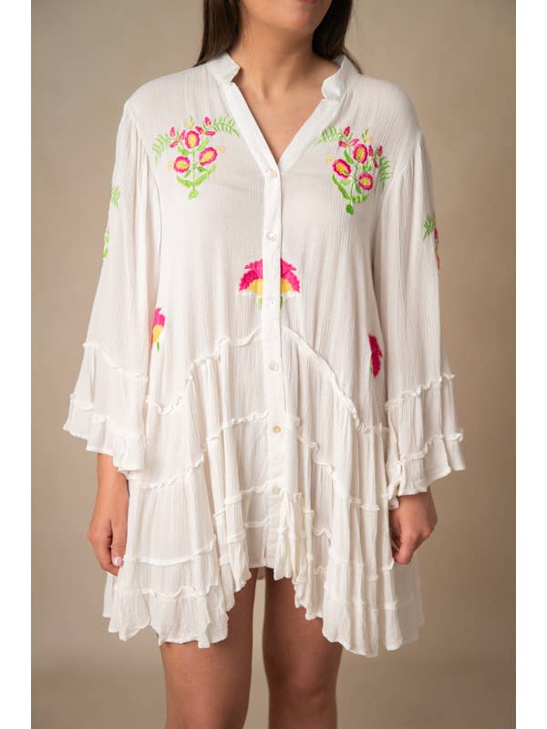 Lula Natura - Wholesale Dress - Women's - AMELIA WHITE DRESS1