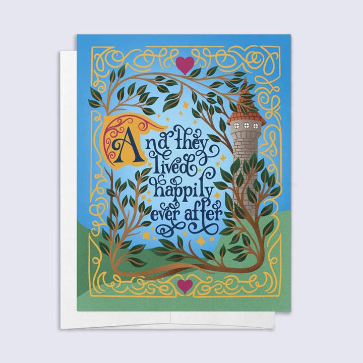 Happily Ever After Card for wholesale by Palindrome Art