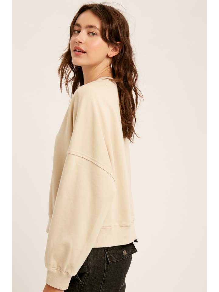 Listicle - Wholesale Knit Top - Women's - Henley Button Soft Knit Top LT111217