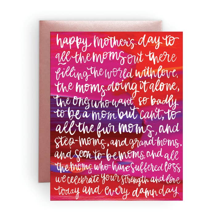 All the Moms Card for wholesale by The Paper Curator
